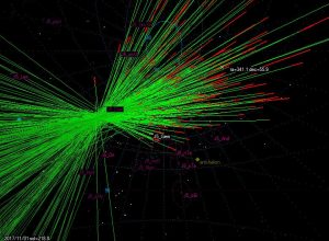 Tracks of 2017 Geminids, as captured by the Section Director's meteor camera