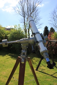 telescope with a full aperture solar filter
