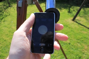 Snapping Sun with an iPod