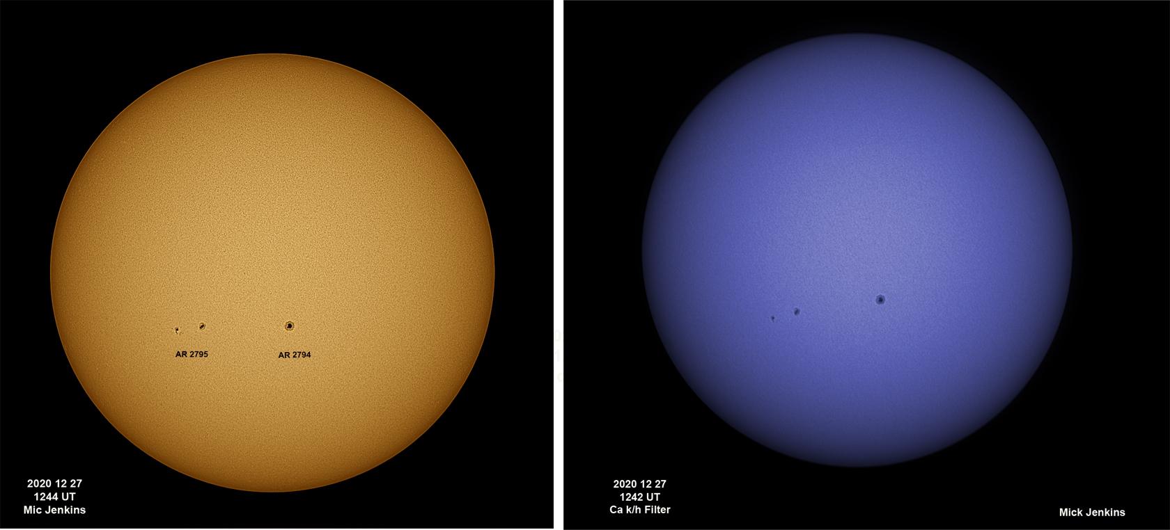 2020 December 27 @1242_1242UT WL CaK AR2794_AR2795 MJenkins