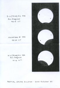 Partial Solar Eclipse 251022-Drawings by Alan Heath