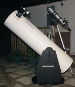 300 mm Dobsonian and 80 mm refractor