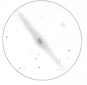 Andromeda Galaxy seen through binoculars