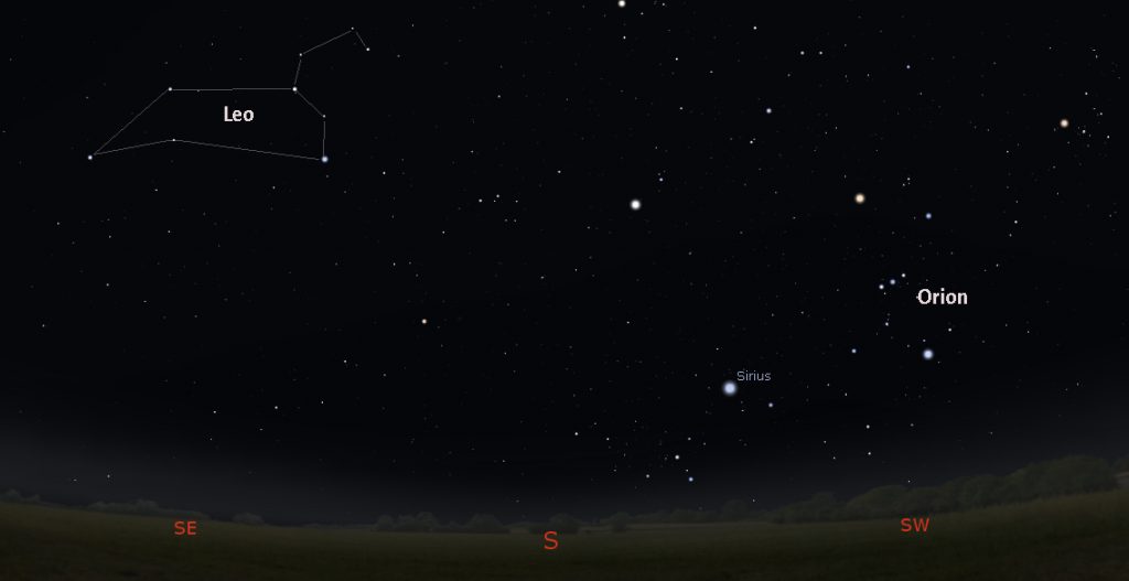 Leo in sky