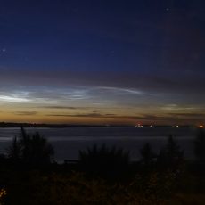 Look for noctilucent clouds Look for noctilucent clouds