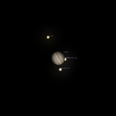 Jupiter’s satellites in multiple events this week
