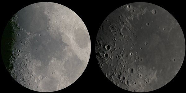 Moon at two magnifications