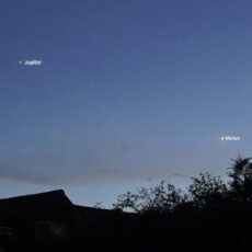 Watch as Venus and Jupiter swap places