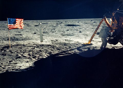 Neil Armstrong on the Moon