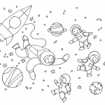kidsinspaceBW